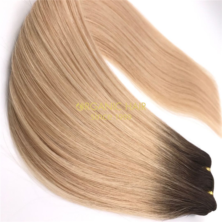 Rooted color human machine wefts and hot sale X242
